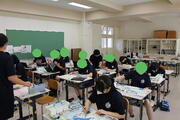 ９月９日　２，３年美術②
